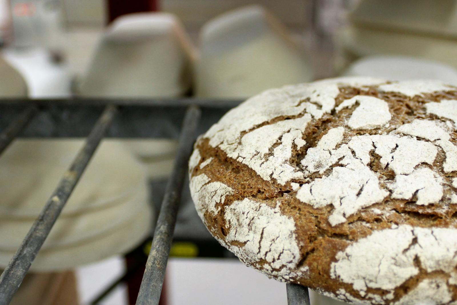 Real Bread cooling at Better Health Bakery by Chris Young