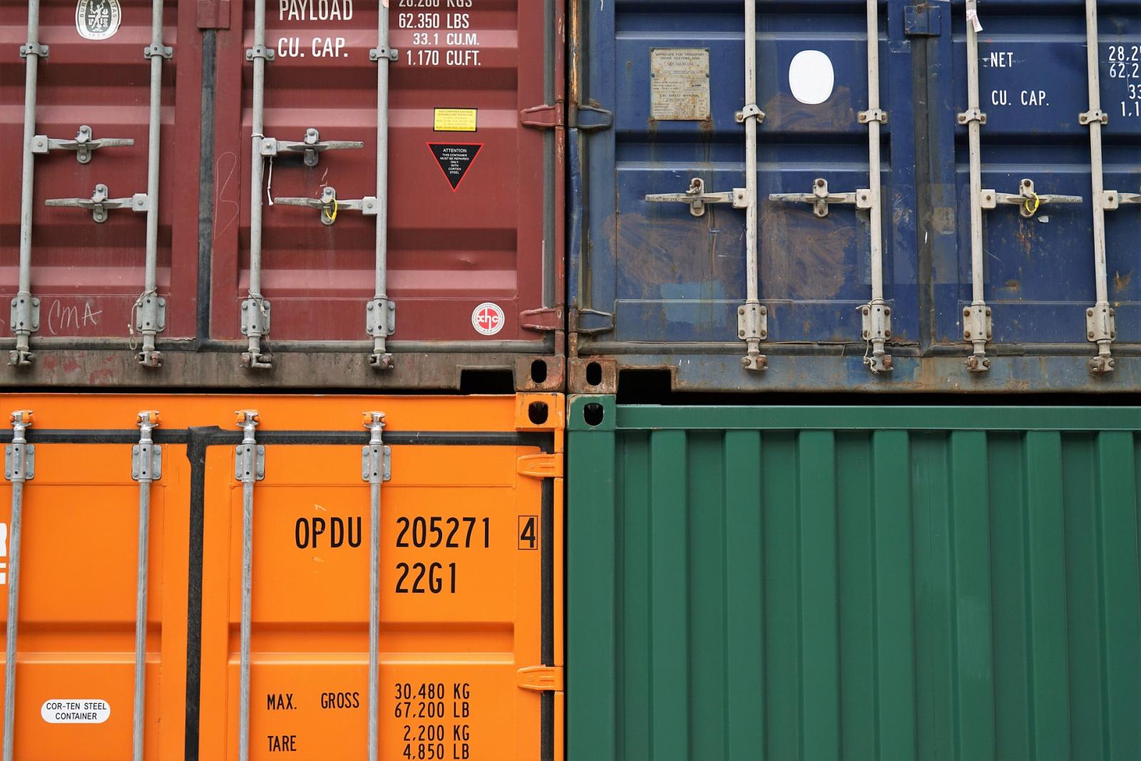 Shipping containers. Photo credit: Pixabay