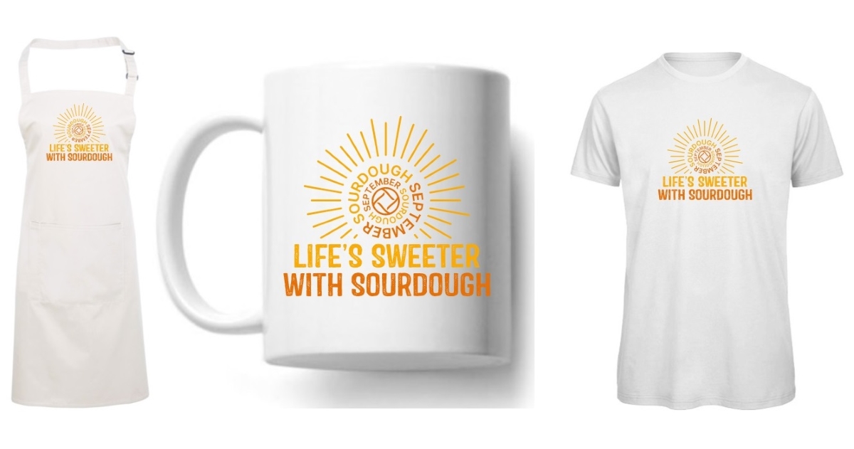 Design © the Real Bread Campaign.  See below for how to get your mitts on the t-shirt, apron and mug.