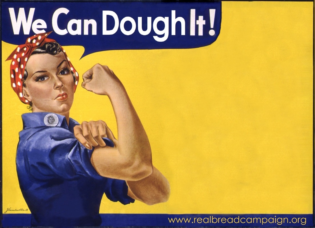 Adapted from J. Howard Miller's 'We Can Do It' (AKA Rosie The Riveter) Public domain