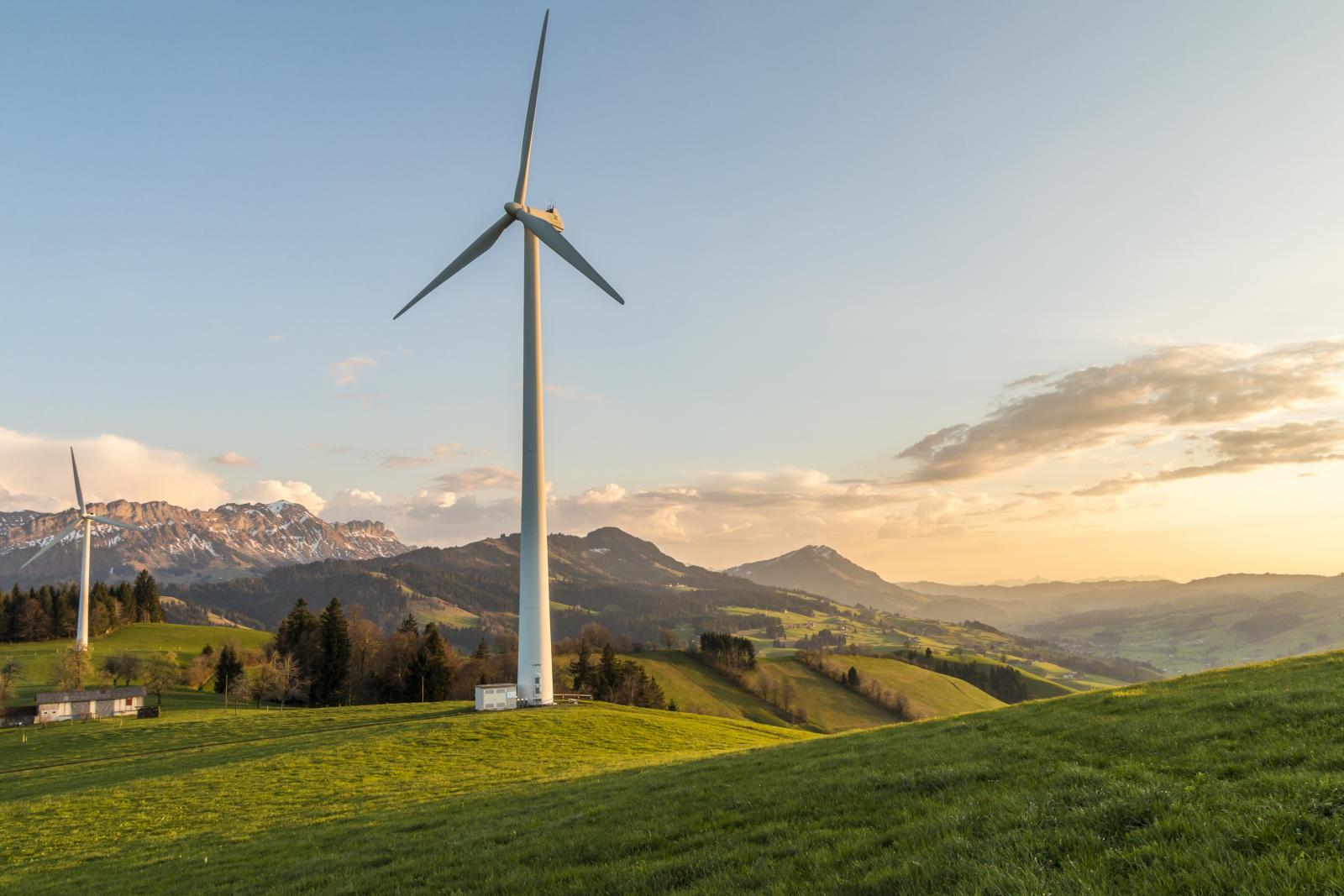 Wind turbine. Photo credit: Pexels