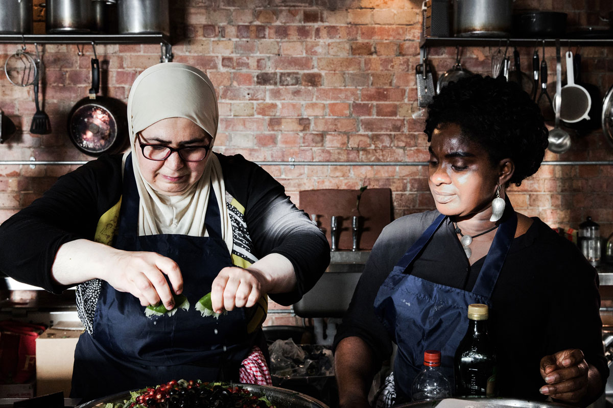 SOOP chefs Hafiza Haj and Shakirat Akinosho by mariabellphotography.co.uk