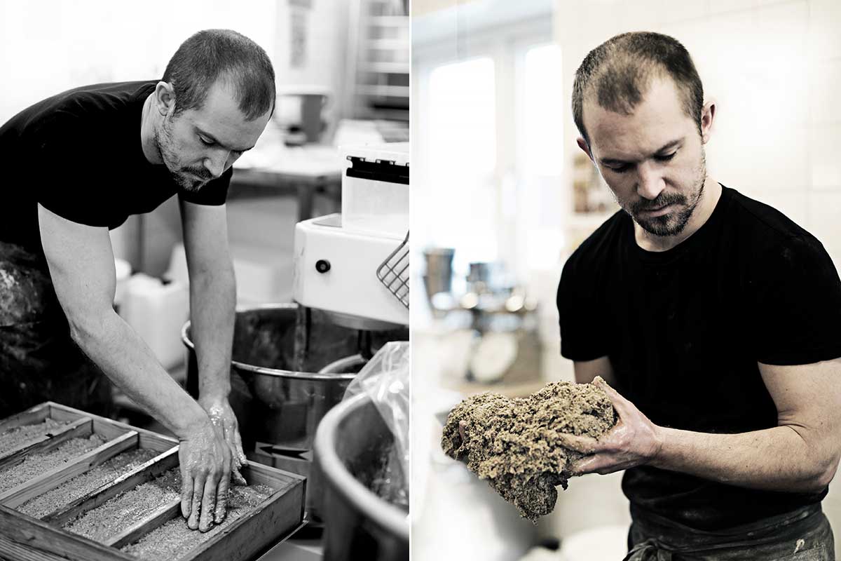 Dan Brown baking at Eldrimner in Sweden © Stéphane Lombard