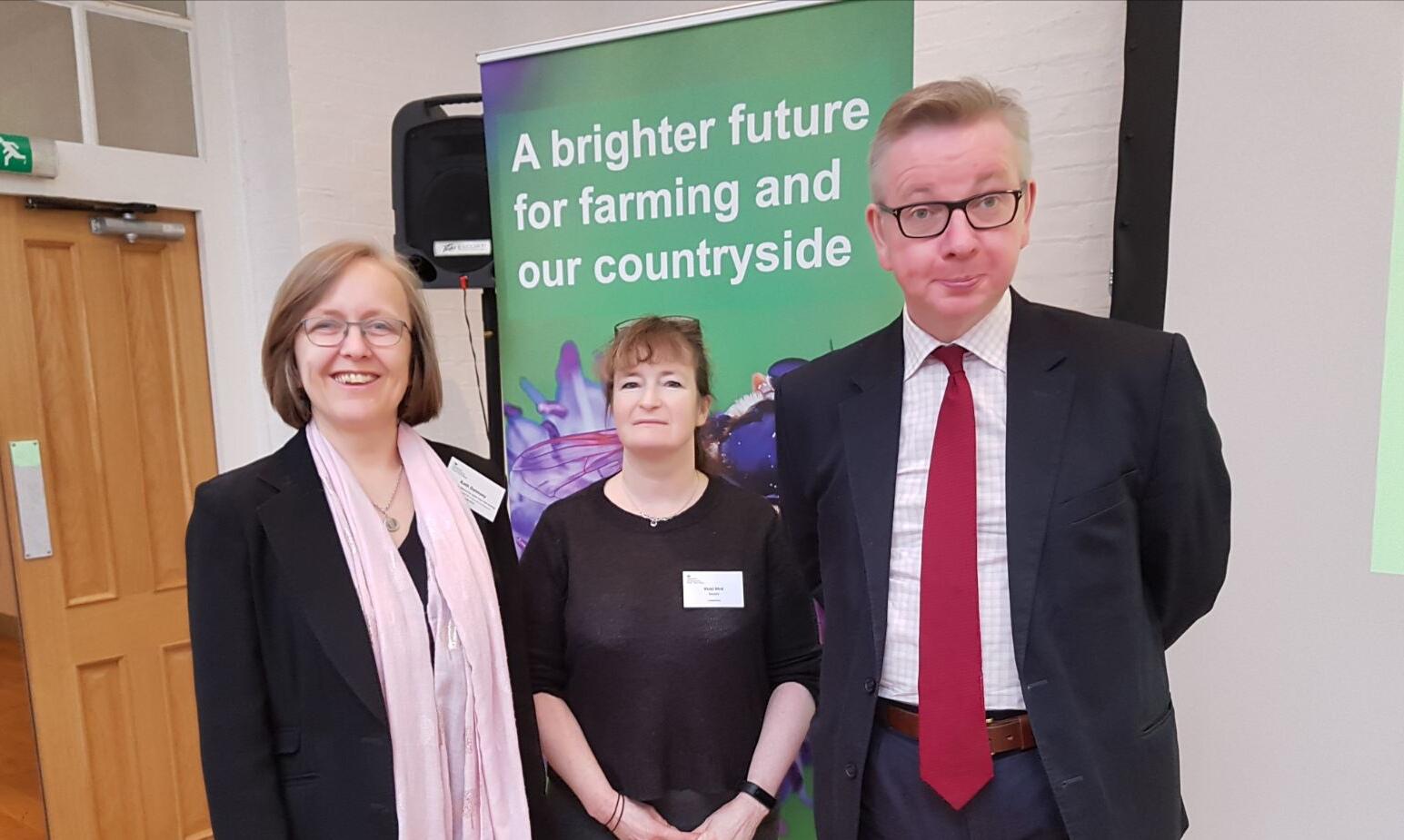 Kath Dalmeny, Vicki Hird, Michael Gove MP