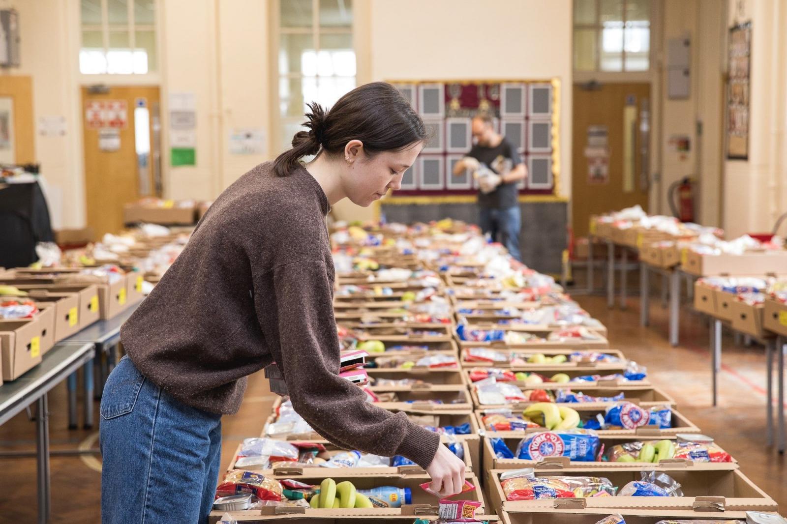 Credit: Chefs in Schools continued to provide food hampers during October half term.